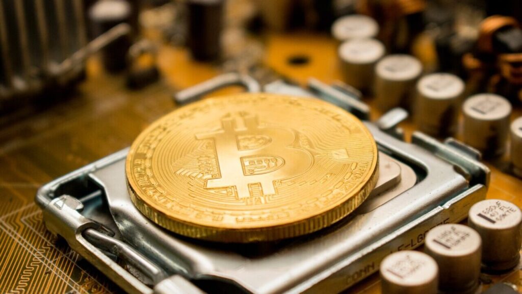 Bitcoini kaevandamise pilt